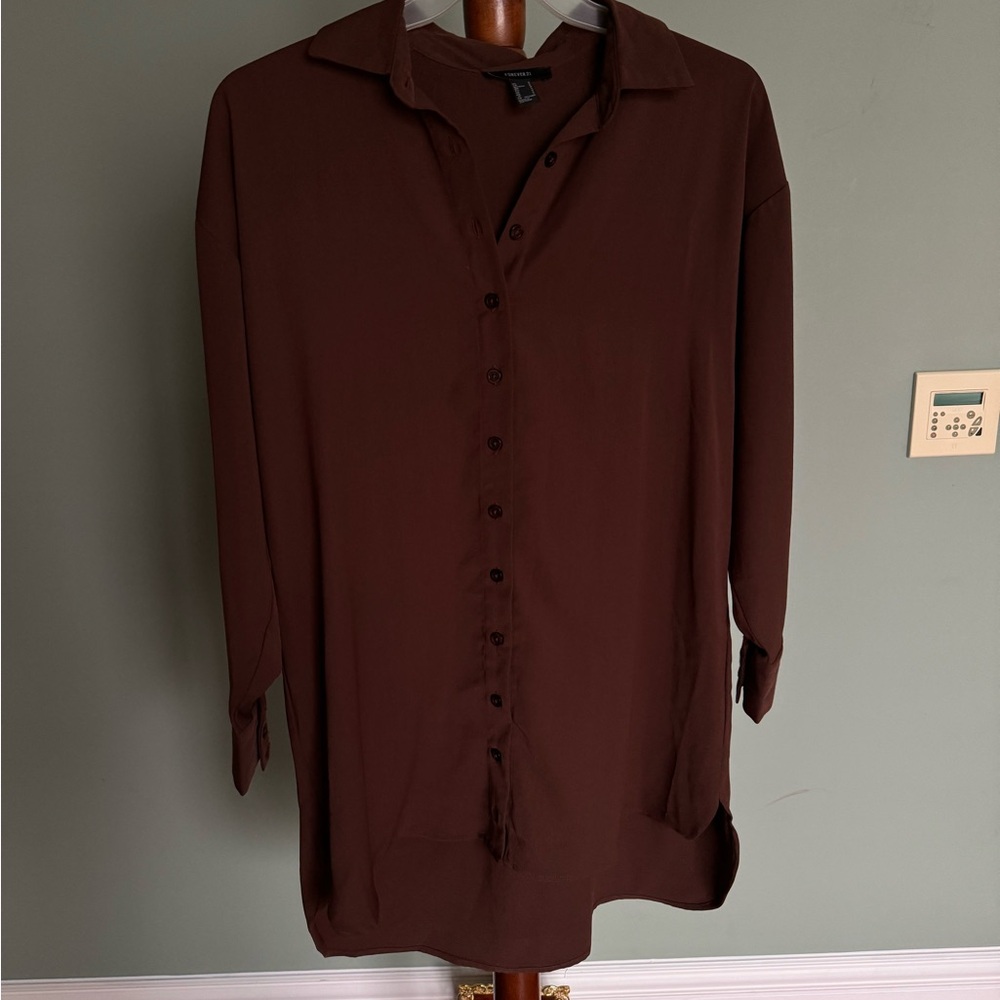 BROWN SHIRT/DRESS